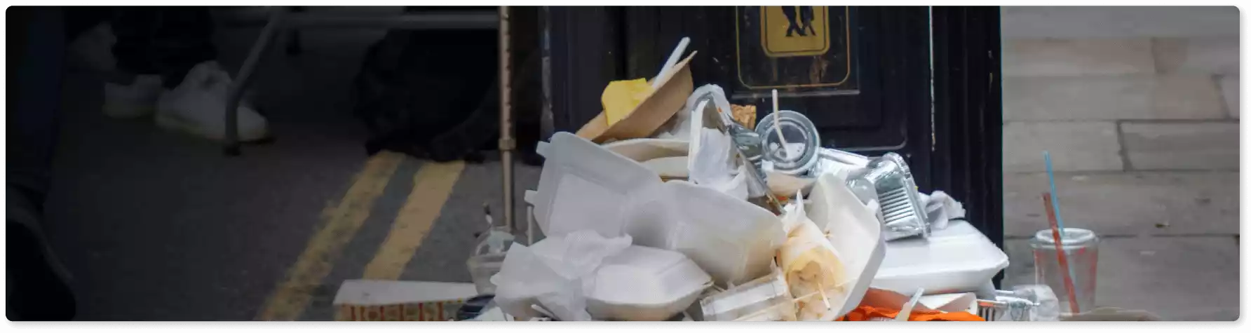 Food being wasted
